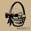 Easter Egg Basket vinyl decal