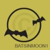 Bats in Moon vinyl decal