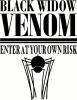 Black Widow Venom vinyl decal