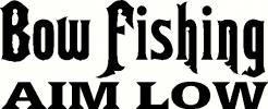 Bow Fishing vinyl decal