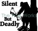 Bow Hunter Silent But Deadly (1) vinyl decal