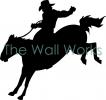 Bucking Bronco Rodeo vinyl decal