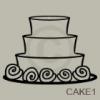 Cake vinyl decal