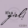 It's a Girl vinyl decal