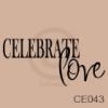 Celebrate Love vinyl decal