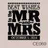 Best Wishes vinyl decal