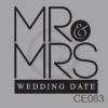 Mr. & Mrs. (4) vinyl decal