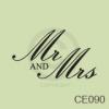 Mr. & Mrs. (1) vinyl decal