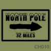 North Pole Sign vinyl decal