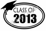 Class of 2013 vinyl decal