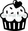 Cupcake vinyl decal