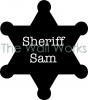 Customizable Sheriff Badge - Solid vinyl decal