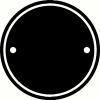 Dark Circle with Border vinyl decal