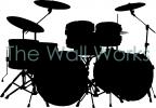 Drumset vinyl decal