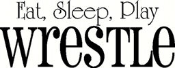 Eat Sleep Wrestle vinyl decal