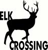Elk Crossing vinyl decal