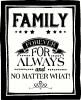 Family Forever vinyl decal