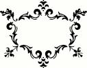 Fancy Frame (2) vinyl decal