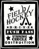 Field Hockey Subway Tile vinyl decal