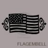Decorative American Flag vinyl decal