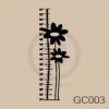 Flowers Growth Chart vinyl decal