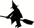 Flying Witch vinyl decal