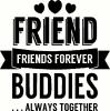 Friends Forever vinyl decal