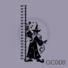 Wizard Growth Chart vinyl decal