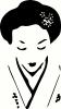 Geisha vinyl decal