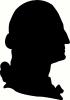 George Washington Profile vinyl decal