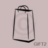 Gift Bag vinyl decal