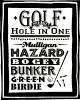 Golf Subway Tile vinyl decal