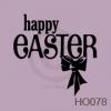 Happy Easter with Bow vinyl decal