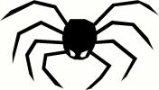 Halloween Spider vinyl decal