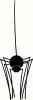 Spider Hanging (1) vinyl decal