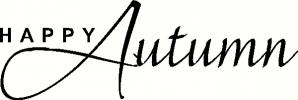 Happy Autumn (3) vinyl decal