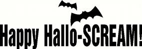 Happy-Hallo-Scream vinyl decal