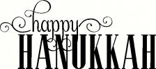 Happy Hanukkah (1) vinyl decal