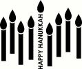 Happy Hanukkah (2) vinyl decal