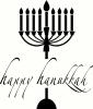 Happy Hanukkah (4) vinyl decal