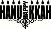 Happy Hanukkah vinyl decal