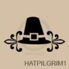 Pilgrim Hat vinyl decal