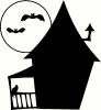 Haunted House vinyl decal