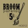 Broom Parking vinyl decal