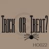 Trick-or-Treat Spider vinyl decal