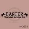 Easter-The Greatest Story vinyl decal
