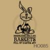 Easter Bunny Bringing Joy vinyl decal