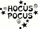 Hocus Pocus (1) vinyl decal