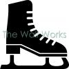 Ice Skate vinyl decal