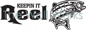 Keepin It Reel - Trout vinyl decal